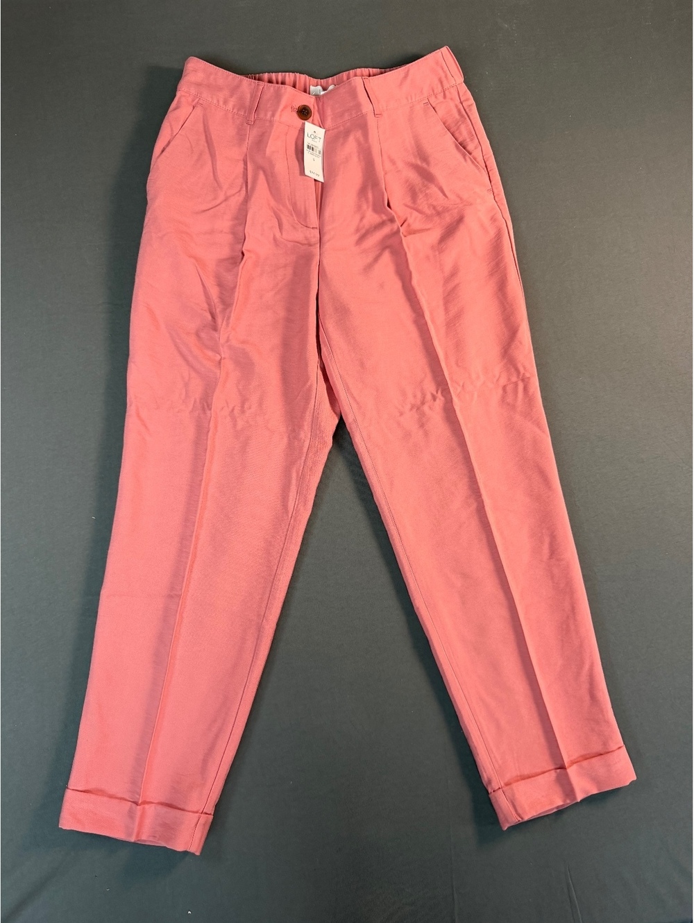 LOFT Outlet Women's Tapered Leg Pants, Size Small, Coral Pink